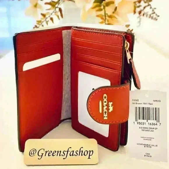 Coach corner zip wallet new - Picture 3 of 3